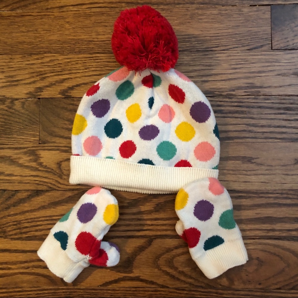 BABY GAP hat & mittens set